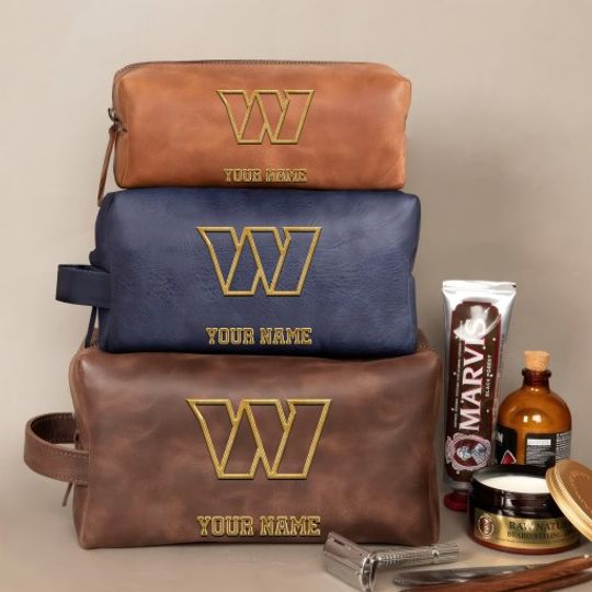 Washington Commanders Toiletry Bag - Gift For Him, Father, Grandpa - Father's Day Gift Idea