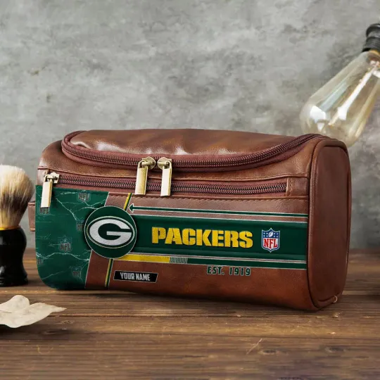 Green Bay Packers Toiletry Bag - Gift For Him, Father, Grandpa - Father's Day Gift Idea