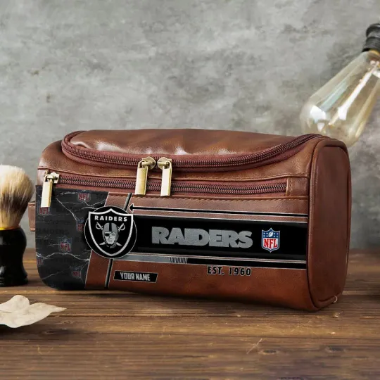Las Vegas Raiders Toiletry Bag - Gift For Him, Father, Grandpa - Father's Day Gift Idea