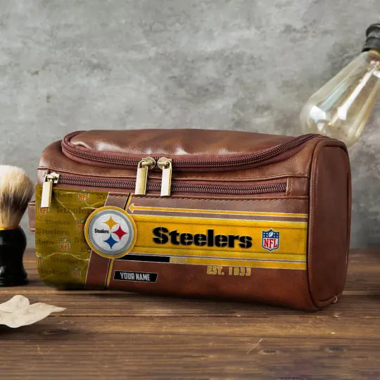 Pittsburgh Steeler Toiletry Bag - Gift For Him, Father, Grandpa - Father's Day Gift Idea