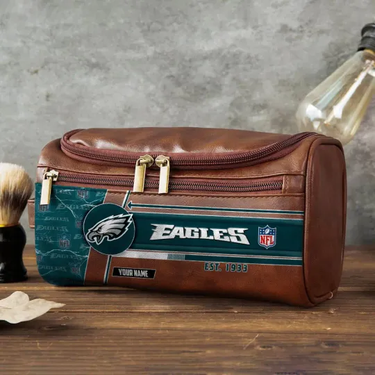Philadelphia Eagles Toiletry Bag - Gift For Him, Father, Grandpa - Father's Day Gift Idea