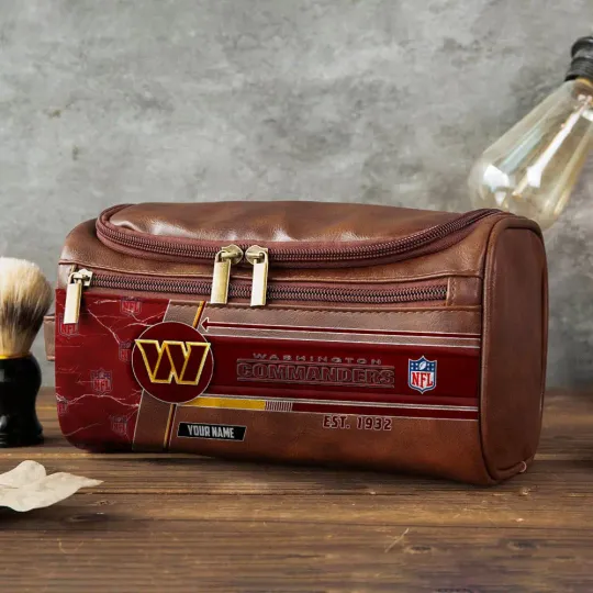 Washington Commanders Toiletry Bag - Gift For Him, Father, Grandpa - Father's Day Gift Idea