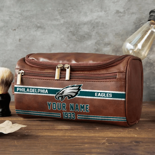 Philadelphia Eagles Toiletry Bag - Gift For Him, Father, Grandpa - Father's Day Gift Idea