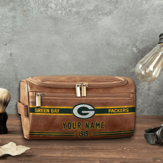 Green Bay Packers Toiletry Bag - Gift For Him, Father, Grandpa - Father's Day Gift Idea