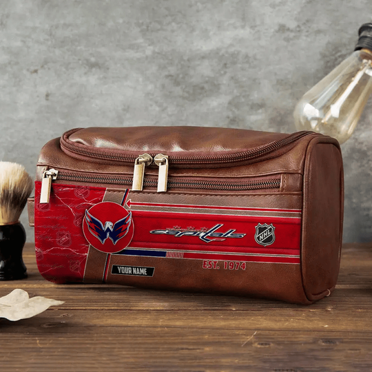 NHL Washington Capitals Toiletry Bag - Gift For Him, Father, Grandpa - Father's Day Gift Idea