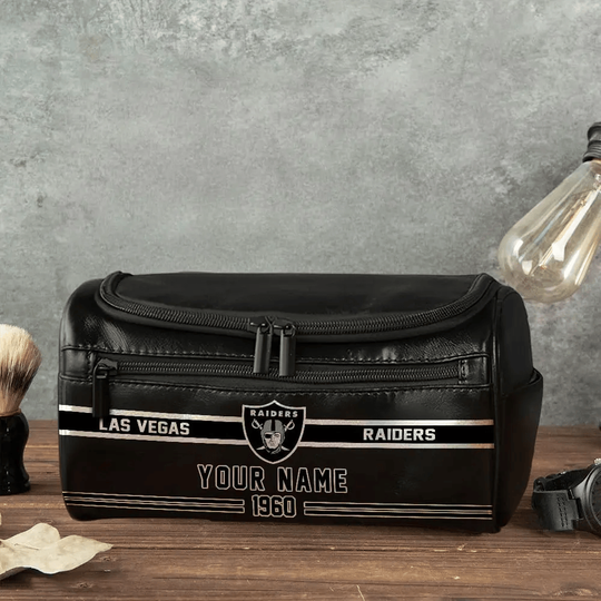 Las Vegas Raiders Toiletry Bag - Gift For Him, Father, Grandpa - Father's Day Gift Idea
