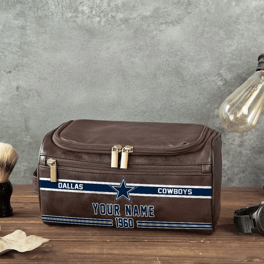 football Dallas Cowboys Toiletry Bag - Gift For Him, Father, Grandpa - Father's Day Gift Idea