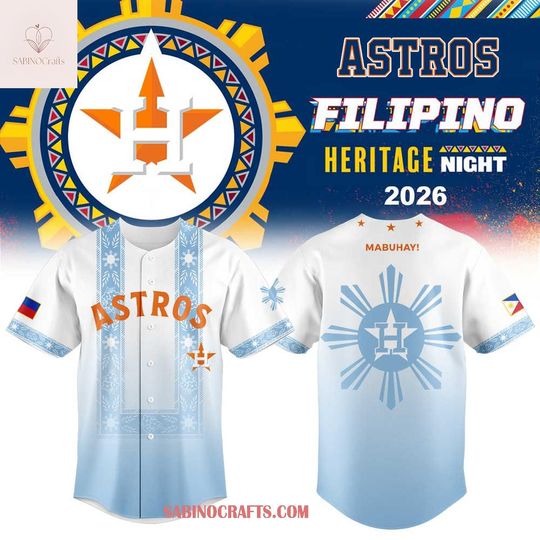 Houston Astros Filipino Heritage Night 2026 Baby Blue Baseball Jersey