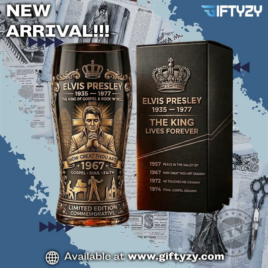 The King’s other voice Elvis Presley Beer Glass