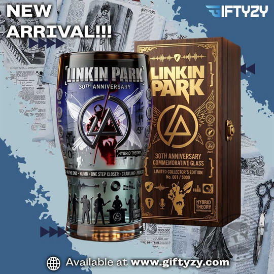 Linkin Park Music 30th anniversary Beer Pint Glass