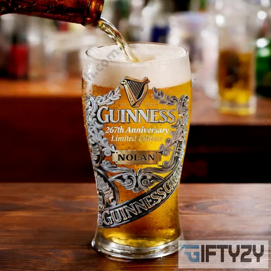 Guinness 267Th Anniversary Limited Edition Personalized Custom Name Beer Pint Glass