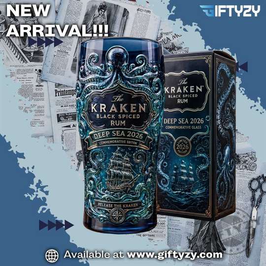 Kraken world with this exclusive 2026 Anniversary beer pint glass