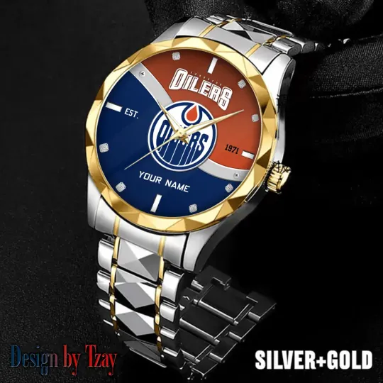 Custom Edmonton Team Oilers Watch For Men
