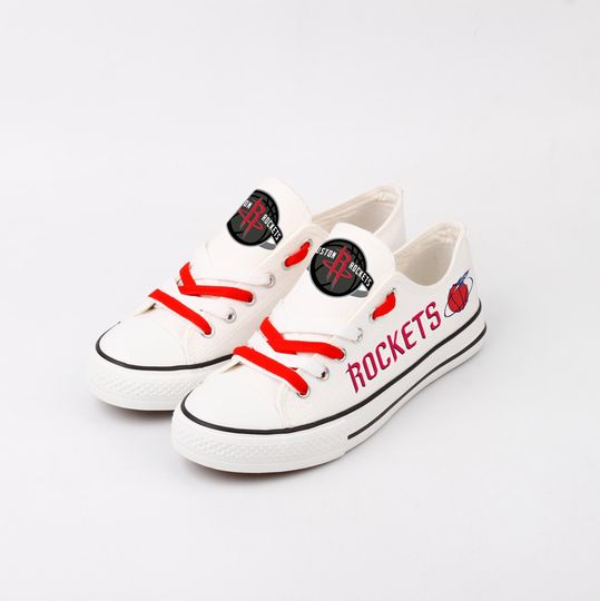 Houston Rockets Sneakers, Team Fan Footwear, Shoes Print, Game Day Gear