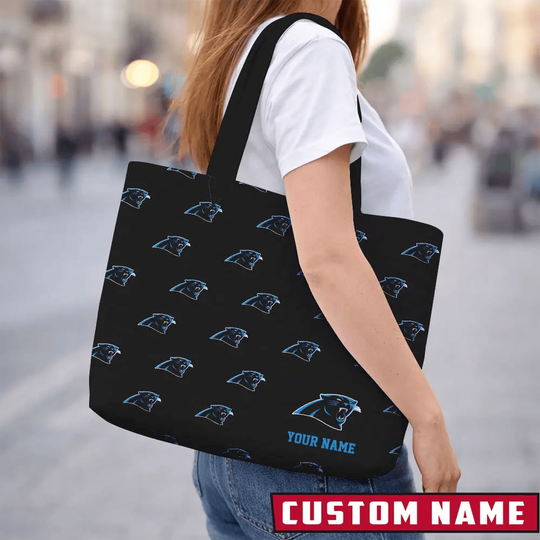 Carolina Panthers Quilted Tote Bag