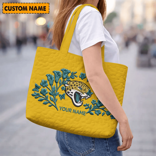 Jacksonville Jaguars Quilted Tote Bag