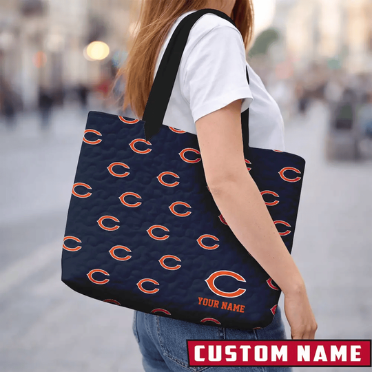 Chicago Bears Quilted Tote Bag