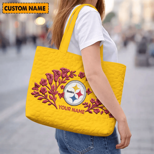 Pittsburgh Steeler Quilted Tote Bag