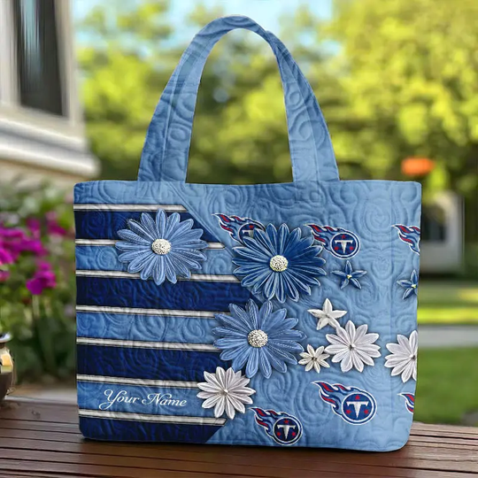 Tennessee Titans Quilted Tote Bag