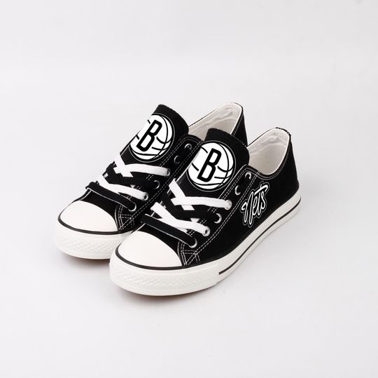 Brooklyn Nets Sneakers, Team Fan Footwear, Game Day Shoes, Unisex Basketball Cleats