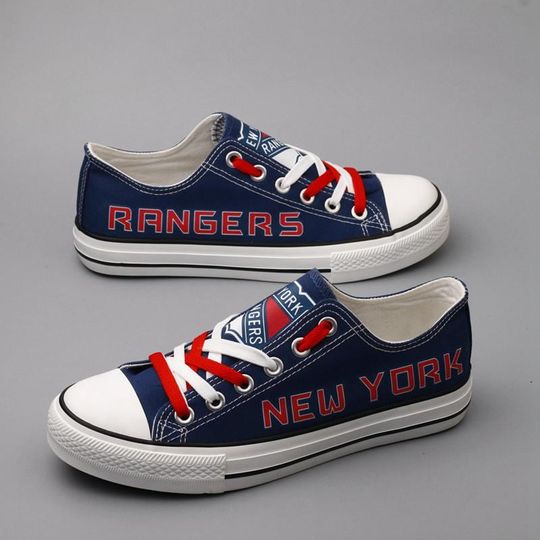 New York Rangers Shoes, Team Logo Footwear, Game Day Gear, Hockey Fan Gift