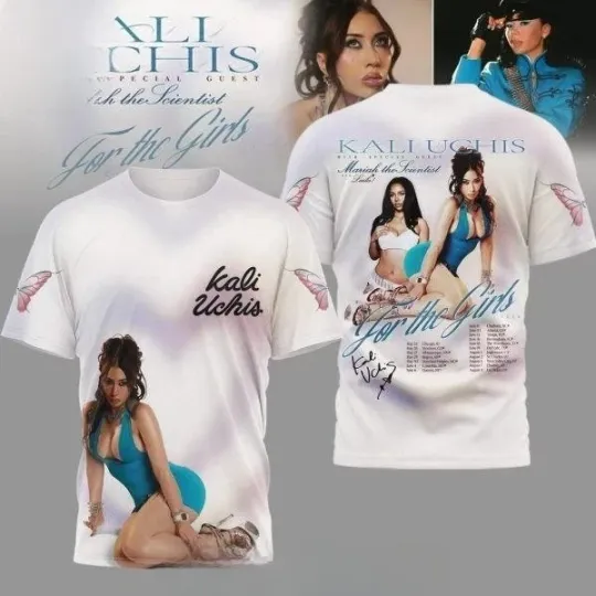 Kali Uchis Tour 2026 3D All Over Print T-Shirt