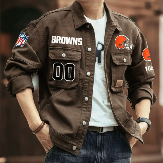 Cleveland Browns Men's Denim Jacket