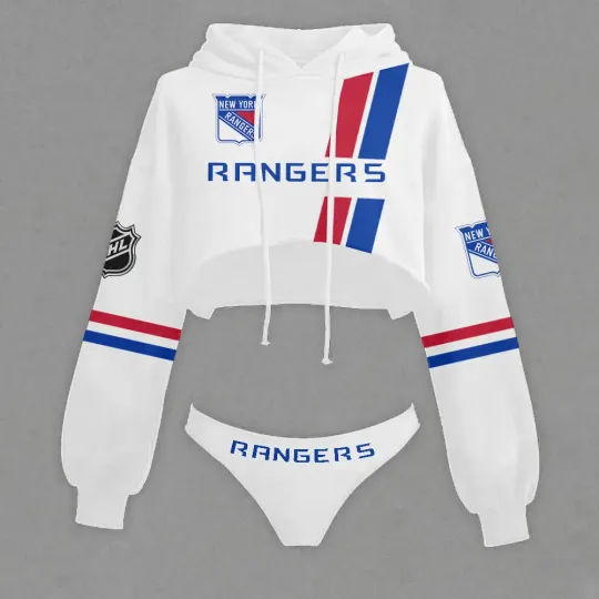 New York Rangerss Cropped Hoodie & Bottom Set SPTCHBS560