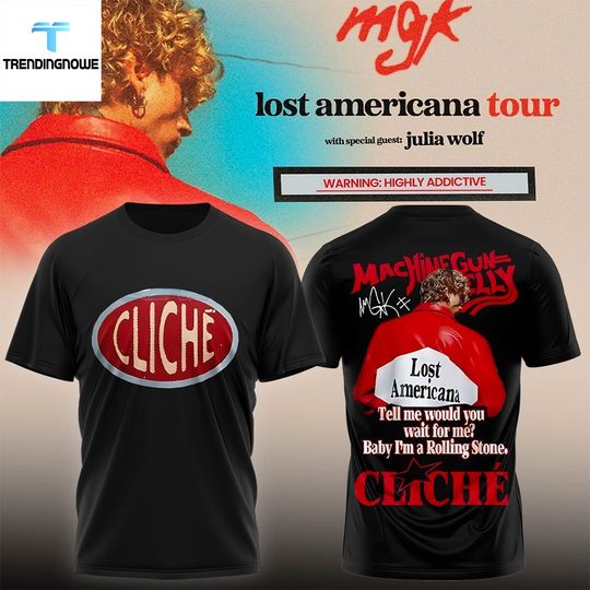 Machine Gun Kelly Lost Americana Tour 2026 Shirt