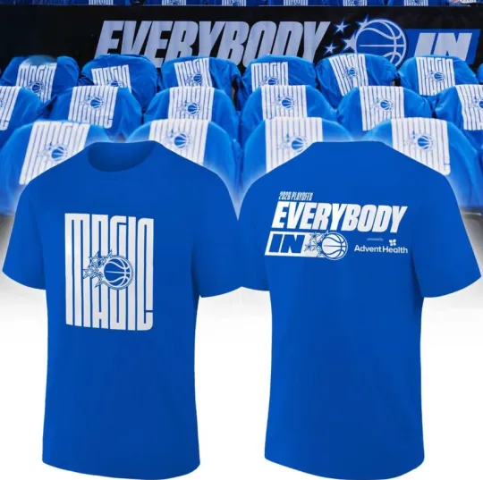 Orlando Magic Playoffs 2026 For Fans Blue Shirt All Size