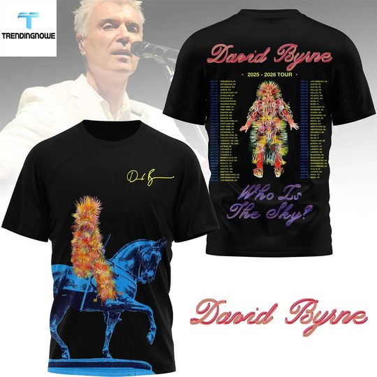 David Byrne 2026 Tour Who Is The Sky Shirt