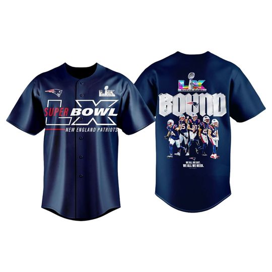 New England Patriots Road to Super Bowl LX 2026 Jersey