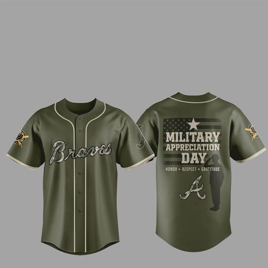 2025 Atlanta Bravess Military Appreciation Day Jersey