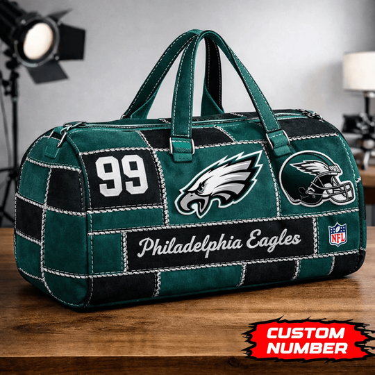 Philadelphia Eagles | Premium football Game Day Quilted Duffle Bag
