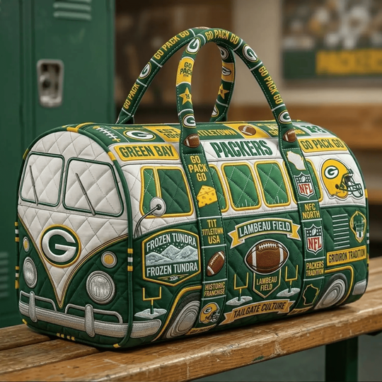 Green Bay Packers Run It Back Quilted Duffle Bag
