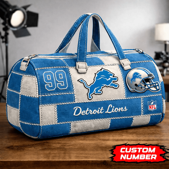 Detroit Lions | Premium football Game Day Quilted Duffle Bag