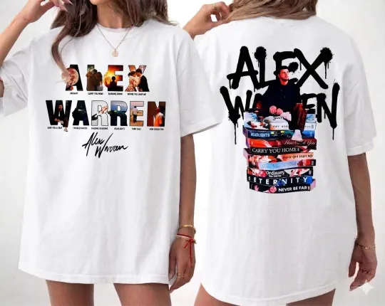 Alex Warren 2026 Concert Inspired Double-Sided T-Shirt