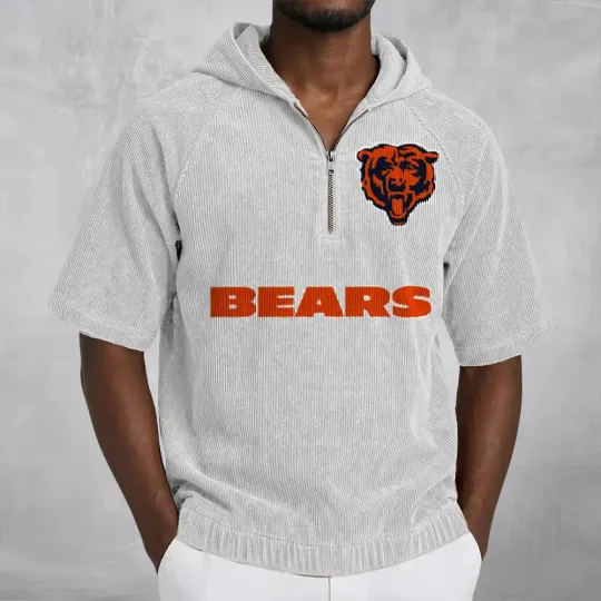 Chicago Bears Corduroy Hooded Zip-up