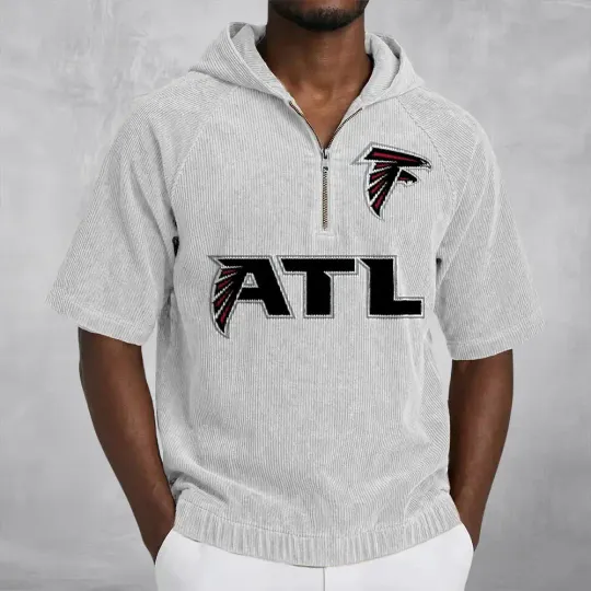 Atlanta Falcons Corduroy Hooded Zip-up