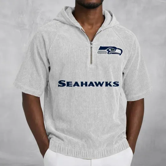 Seattle Seahawks Corduroy Hooded Zip-up