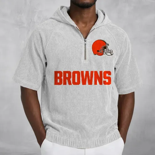 Cleveland Browns Corduroy Hooded Zip-up
