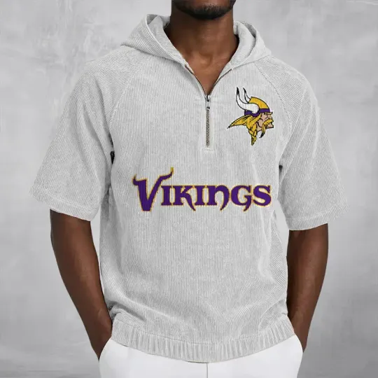 Minnesota Vikings Corduroy Hooded Zip-up