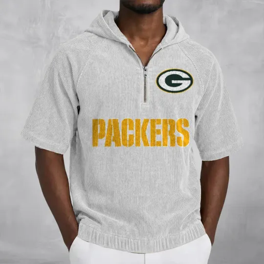 Green Bay Packers Corduroy Hooded Zip-up