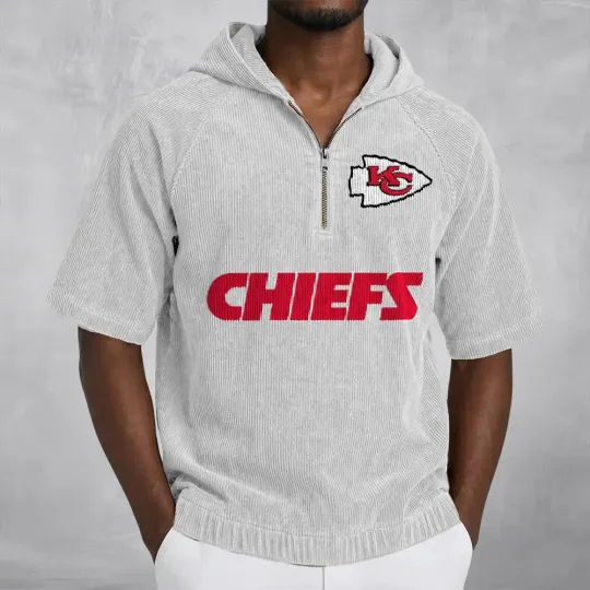 Kansas City Chiefs Corduroy Hooded Zip-up