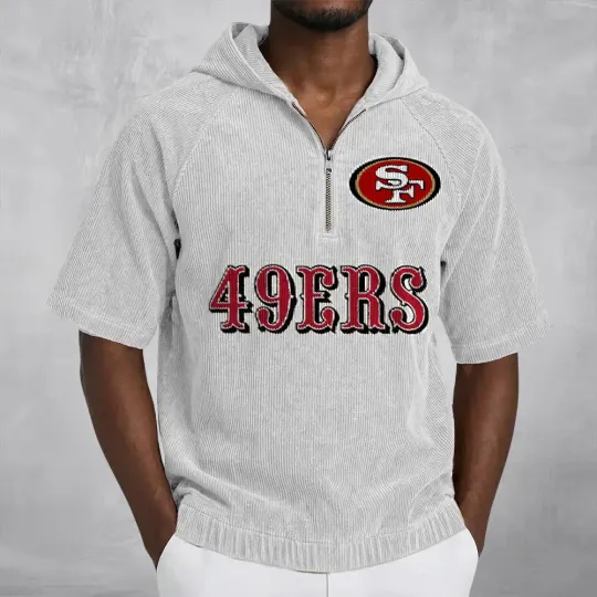 San Francisco 49ers Corduroy Hooded Zip-up