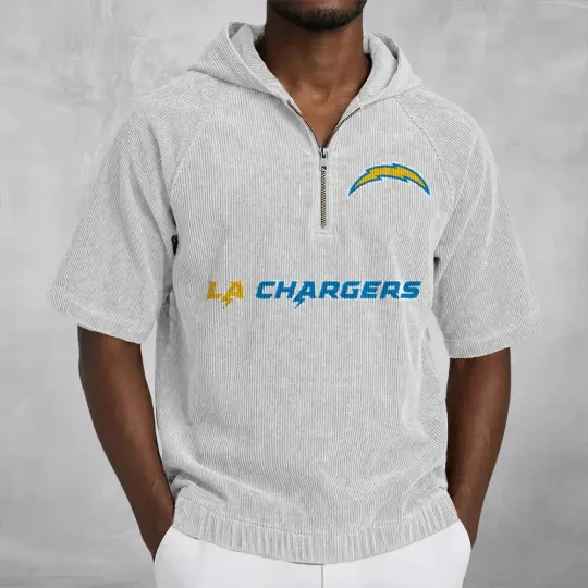 Los Angeles Chargers Corduroy Hooded Zip-up