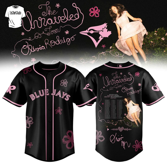 Toronto Blue Jays x Olivia Rodrigo the Unraveled Tour 2026 Edition Baseball Jersey