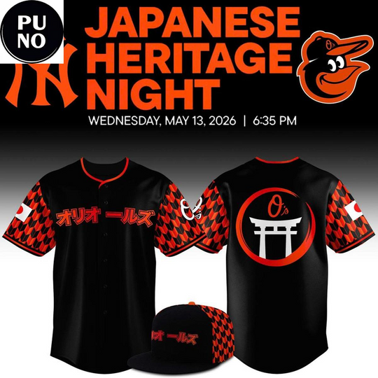 Baltimore Orioles x Japanese Heritage Night 2026 Baseball Jersey