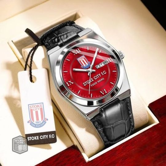 Stoke City FC Custom Name New Version Signature Watch