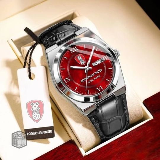 Rotherham United FC Custom Name New Version Signature Watch